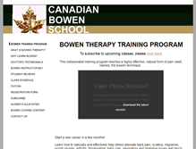 Tablet Screenshot of canadianbowenworkschool.com